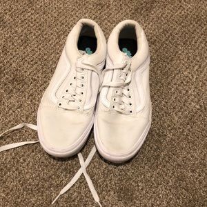 White vans comfy Cush
